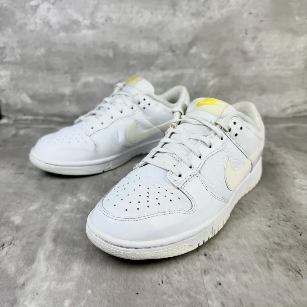 Limited Edition Nike Dunk Low “Yellow Heart” White/Yellow Women’s Sneakers